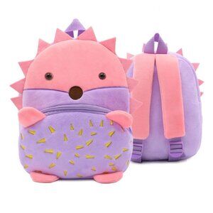 Cute Animal Plush Backpack for Toddlers Kids Gift Bag ( hedehog )